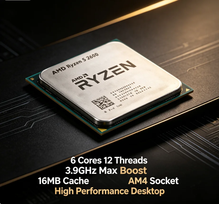 Cpu Fan - معالج AMD Ryzen 5 2600 R5