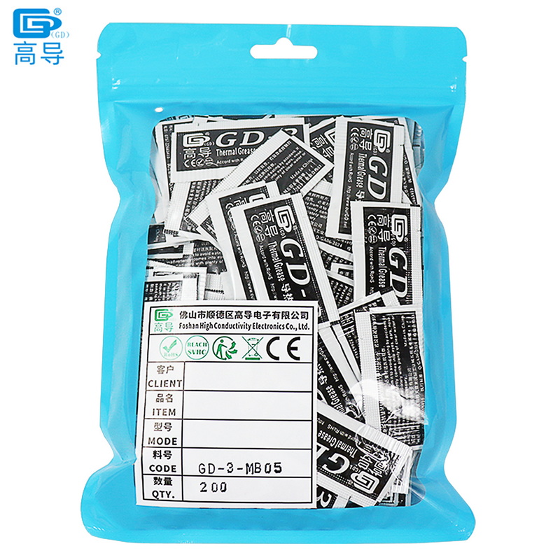 Thermal Paste - وزن صافي 0.5 جرام 200 قطعة،