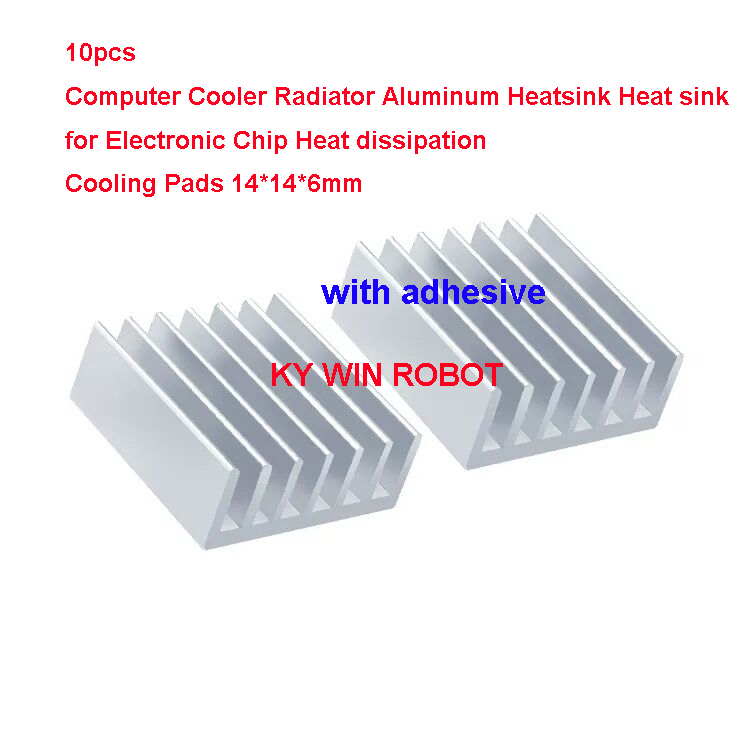 Heatsink - 10 قطع من المبردات الألومنيومية اللاصقة