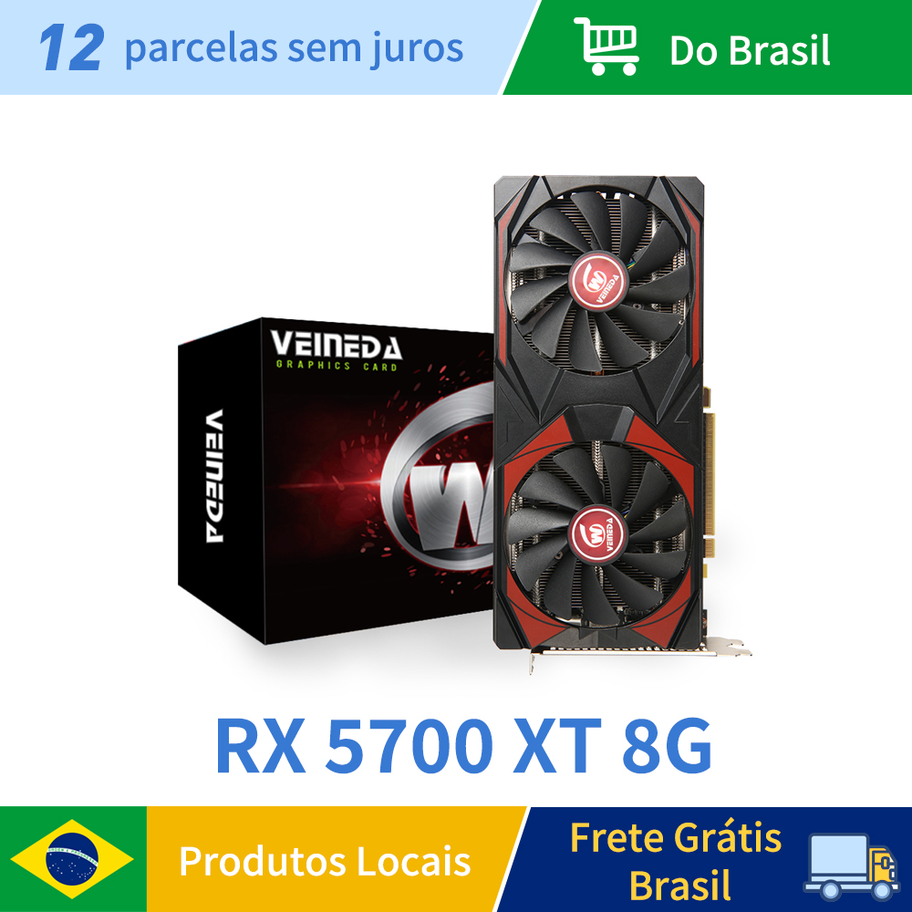 Cpu Fan - بطاقة رسومات Veineda RX 5700XT 8GB