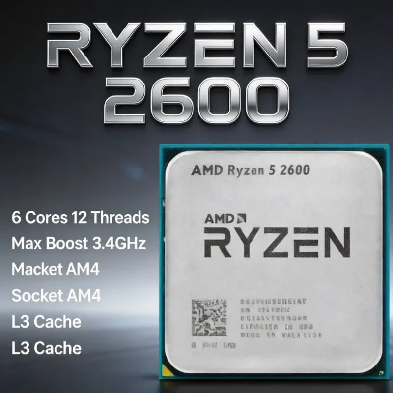 معالج AMD Ryzen 5 2600 R5 2600 - مراجعة Cpu Fan وسعره