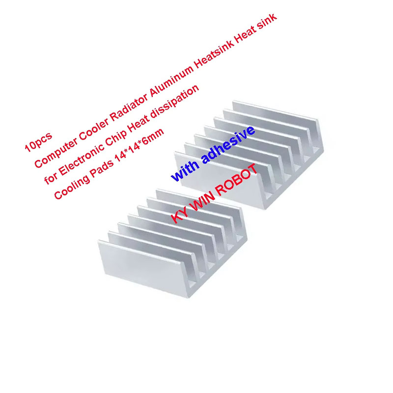 10 قطع من المبردات الألومنيومي - مراجعة Heatsink وسعره
