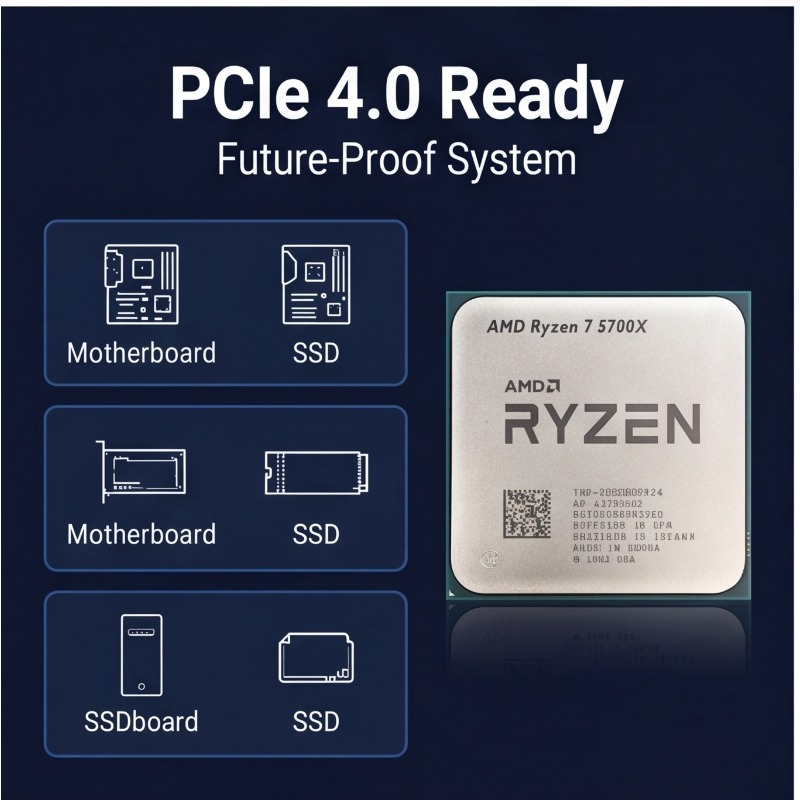 معالج AMD Ryzen 7 5700X للألعا - مراجعة Cpu Fan وسعره