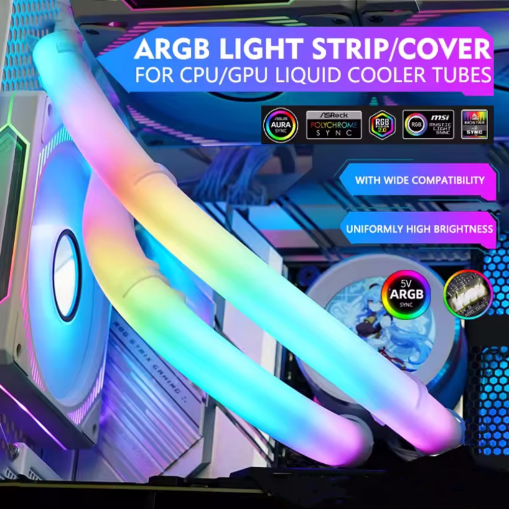 غطاء أنبوب إضاءة نيون LED مرن  - مراجعة Aio Liquid Cooler وسعره
