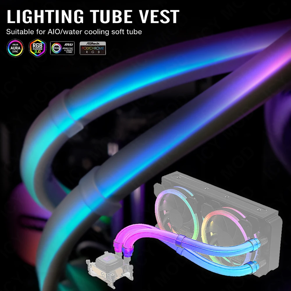 EZDIY ARGB شرائط مصباح For12 م - مراجعة Aio Liquid Cooler وسعره