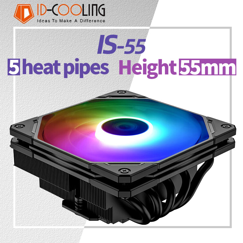 ID-COOLING IS-55 5Heatpipe CPU - مراجعة Cpu Heatsink وسعره