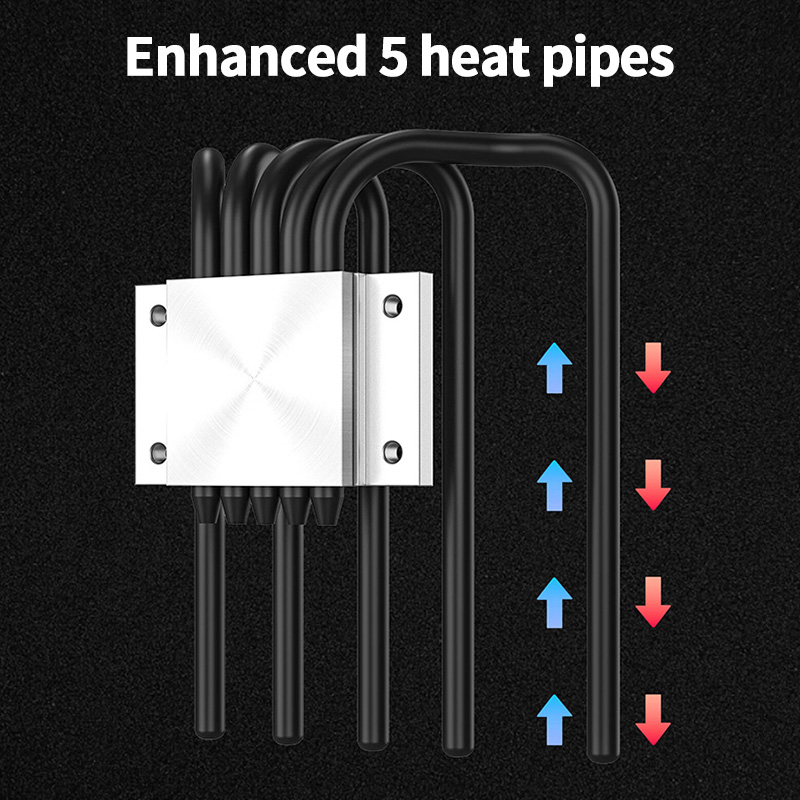 ID-COOLING IS-55 5Heatpipe CPU - مراجعة Cpu Heatsink وسعره