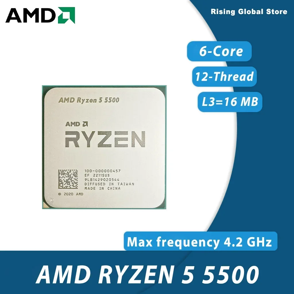 معالج AMD Ryzen 5 5500 R5 5500 - مراجعة Cpu Cooler وسعره